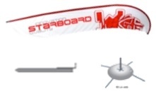 Starboard Beachflag Complete Set i gruppen Vindsurfing / Tillbehör Vindsurf / Övrigt Vindsurf hos Surfspot Sweden AB (9000000001049)