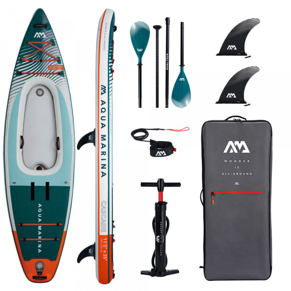 Aqua Marina Cascade Hybrid iSUP 11 2 Inflatable Paddle Board & Kayak i gruppen SUP / SUP brädor / Allround SUP (Uppblåsbara) hos Surfspot Sweden AB (BT-24CAP)