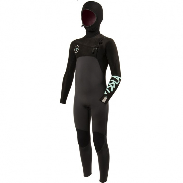 Vissla 7 Seas Boys 5-4-3 Full Hooded Chest Zip i gruppen Våtdräktsprodukter / Våtdräkter / Våtdräkt barn och junior hos Surfspot Sweden AB (BW54S7HC)