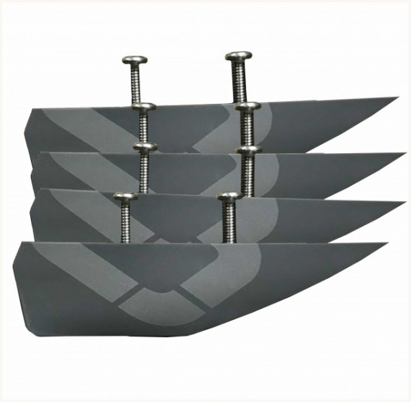 Ozone Fins for Kite Board V2 45mm x 4 i gruppen Kite / Reservdelar kiteutrustning / Kitefenor hos Surfspot Sweden AB (KBFINV245)