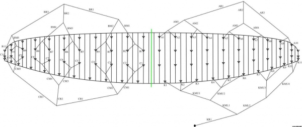 Ozone Chrono V3 Kite only with bag 11.0 sq m Bridle Line Set i gruppen Kite / Reservdelar kiteutrustning / Reservdelar kite och bom hos Surfspot Sweden AB (LINESCHRV311)