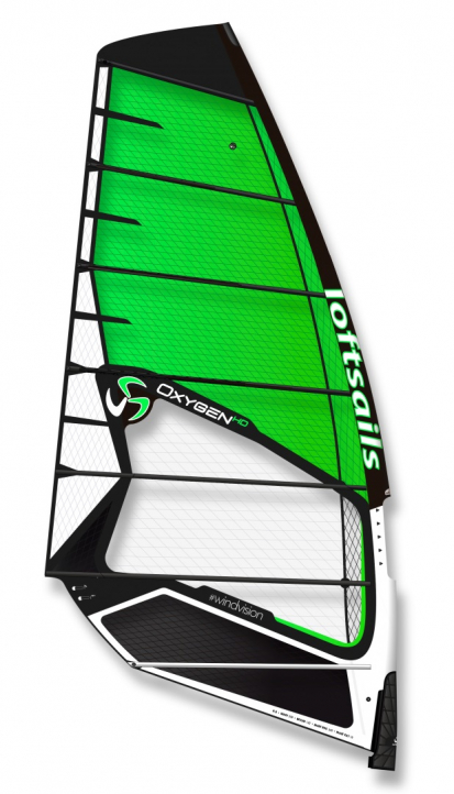 Loftsails Oxygen 2022/2023 Green HD i gruppen Vindsurfing / Segel / Nya segel 2023/2024 hos Surfspot Sweden AB (LS060010)