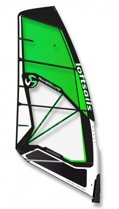 Loftsails Wavescape Green 2023 i gruppen Vindsurfing / Segel hos Surfspot Sweden AB (LS060010260-R)