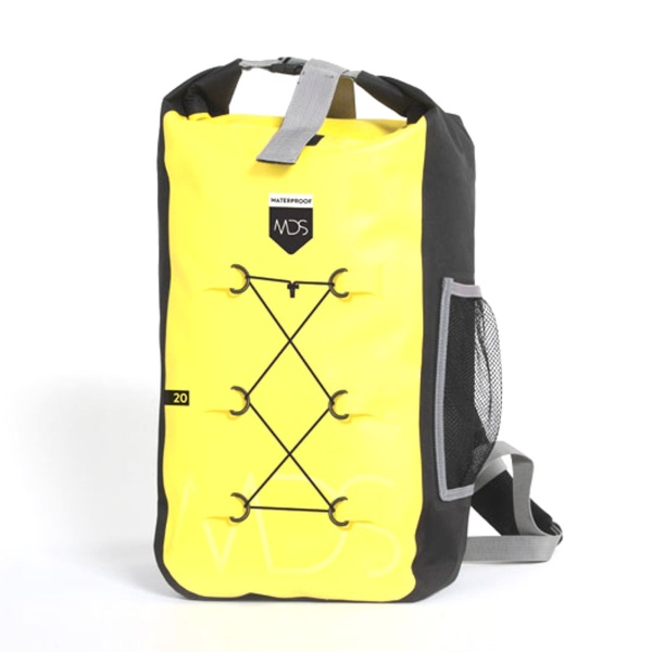 MDS waterproof Backpack 20 Liter Yellow i gruppen Övrigt / Vattentäta väskor / Vattentät ryggsäck hos Surfspot Sweden AB (MDS001)