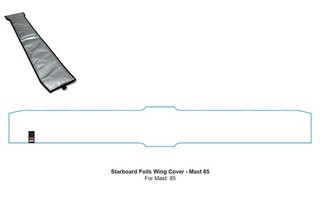 Starboard Foils Mast Cover - Mast 85 i gruppen Foil / Wingfoil / Tillbehör Wingfoil / Bagar och skydd för Vingfoil hos Surfspot Sweden AB (PARTS-COVER-M85)