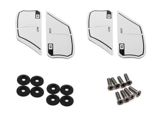 Core Equalizer 3 fin set of 4 pcs 48mm G10 incl. screws and washers i gruppen Kite / Reservdelar kiteutrustning / Kitefenor hos Surfspot Sweden AB (SBZFBO348SET)