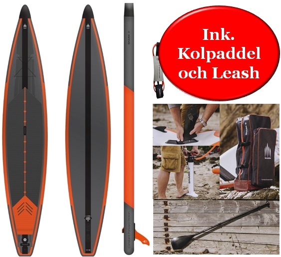 Shark SUP Race 12 6 x 27 (uppblåsbar) i gruppen SUP / SUP brädor hos Surfspot Sweden AB (SRW381-2022)