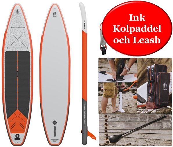 Shark SUP Adventure 12 6 x 34 (uppblåsbar) i gruppen SUP / SUP brädor hos Surfspot Sweden AB (STWS3812)