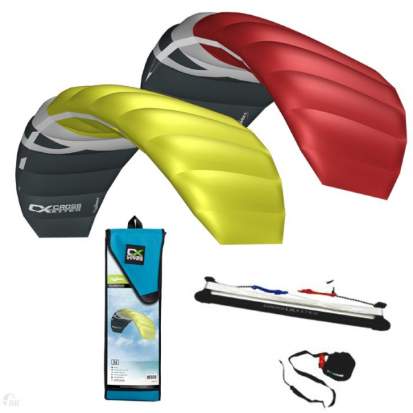 CrossKites Boarder 2.1 Fluor Yellow R2F i gruppen Kite / Kitedrakar / Trainerkites hos Surfspot Sweden AB (VMCK1121)