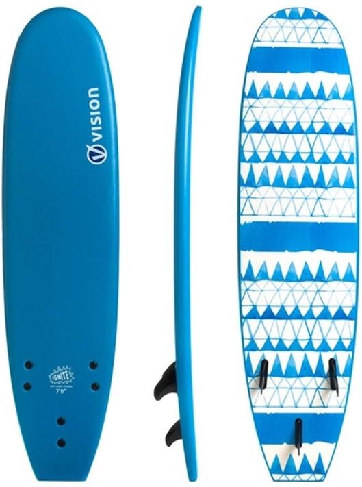 Vision Ignite Minimal 8 0 med stringers i gruppen Vågsurf / Vågsurfbrädor / Softboards hos Surfspot Sweden AB (VNSIG8)