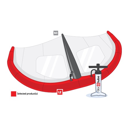 Dr.tuba Freewing GO 6,5m Leading Edge i gruppen Foil / Wing foil / Delar/Reservdelar till Wingfoil hos Surfspot Sweden AB (drtfago65le)