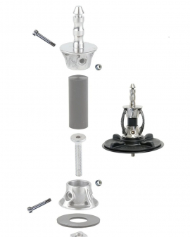 Chinook Tendon Screw and Lock Nut-Euro-Pin (Set)