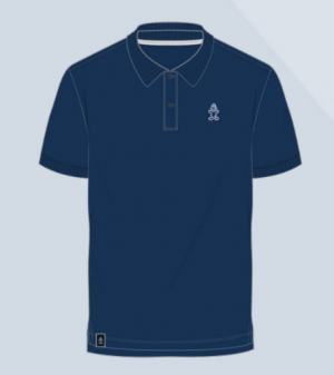 Starboard Mens Tiki Polo Shirt Navy