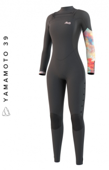 Mystic Jayde Fullsuit 5/4mm Double Fzip Women Dark Grey