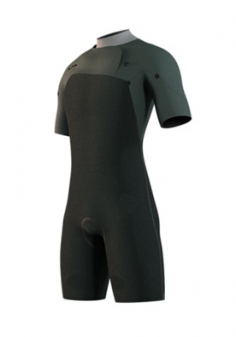 Motion Shorty 3/2mm Fzip Black Sand