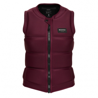Mystic Star Impact Vest Fzip Wake Women Oxblood Red