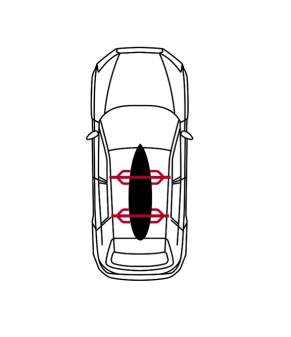 Mystic Inflatable Roofrack System Single Black