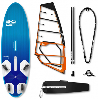 Exocet Nano V4 Daggerboard AST 155 & XO Sails Maverick Rig