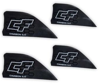 Crazyfly Carbon Fins 5 cm set (4 pcs), med skruv