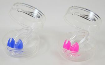 Olanders Silicon padded noseclip blue