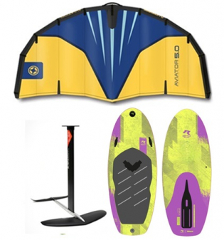 Wingfoil, paket med Reptile bräda och Aviatorvinge