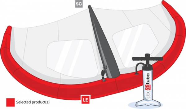 Naish ADX 2025 5m Leading Edge Bladder i gruppen Foil / Wingfoil / Delar för uppgradering och reparation / Delar och reservdelar wingfoil hos Surfspot Sweden AB (naishadxbladderle-5)