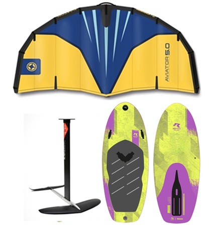 Wingfoil, paket med Reptile bräda och Aviatorvinge i gruppen Foil / Wingfoil / Foilpaket Wingfoil hos Surfspot Sweden AB (reppack)