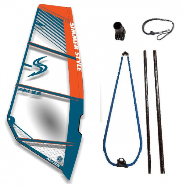 Simmer Aim 7,0 rig (Begagnad)  i gruppen Windsurf / Vindsurfsegel / Begagnade Segel hos Surfspot Sweden AB (simemraim)