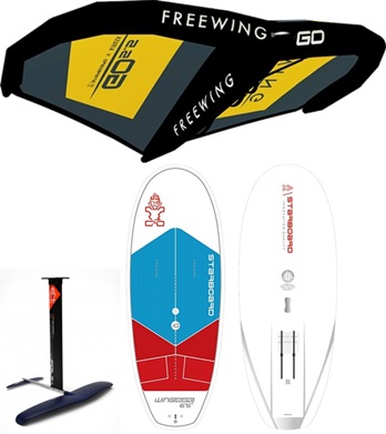 Wingfoilpaket Starboard/Starboard hård bräda och Glider 1400 foil i gruppen Foil / Wingfoil / Foilpaket Wingfoil hos Surfspot Sweden AB (starstarwinghard)
