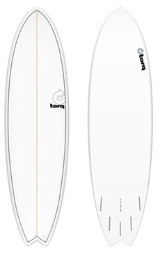 Surfbräda Torq Fish 6 3 Pinlines i gruppen Vågsurf / Vågsurfbrädor / Fun/ Fish / Minimal / Hybrid hos Surfspot Sweden AB (torqfishwhite)