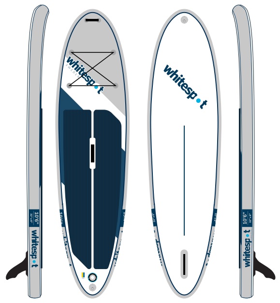 Whitespot SUP 10 6 x 32 (uppblåsbar) i gruppen SUP / SUP brädor hos Surfspot Sweden AB (ws106v2)