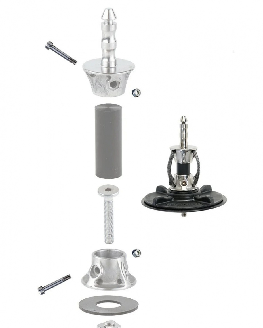 Chinook Tendon Screw and Lock Nut-Euro-Pin (Set)