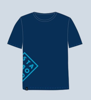 Starboard Boys Block Tee - Navy