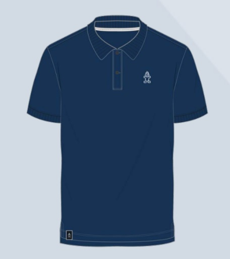 Starboard Mens Tiki Polo Shirt Navy