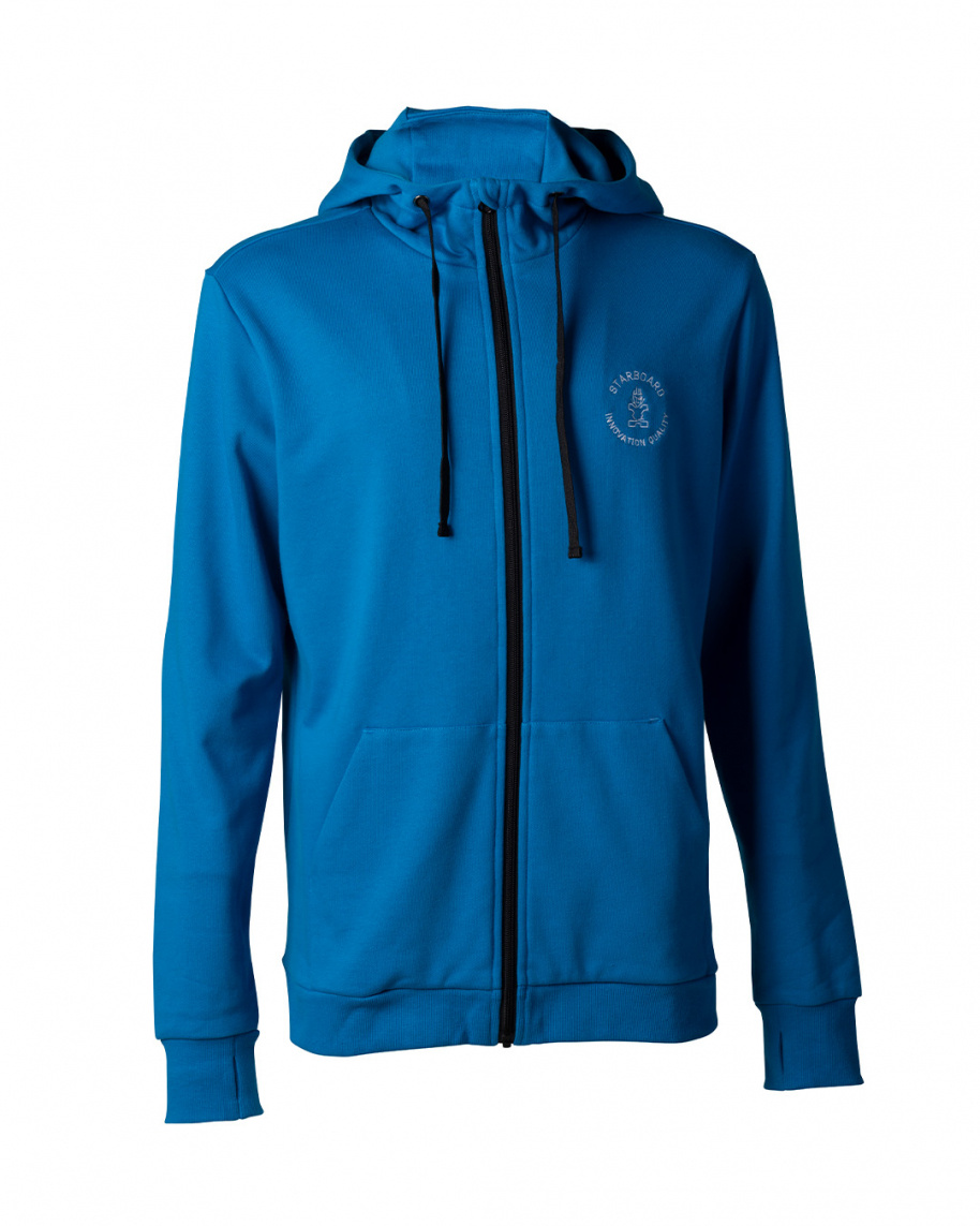 Starboard Mens Hoodie Jacket Blue (ekologisk bomull)