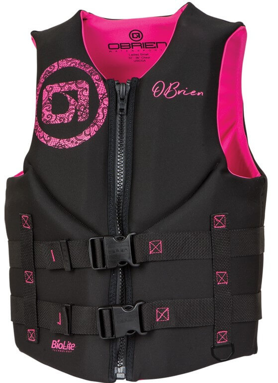 Obrien Womens Traditional Life Jacket Pink