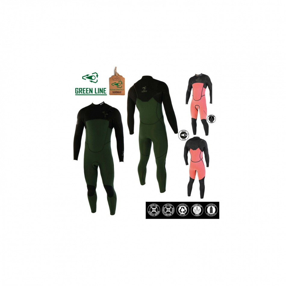 Våtdräkt Herr 5/4/3 Soöruz CZ Green Line Bioprene, endast XL kvar