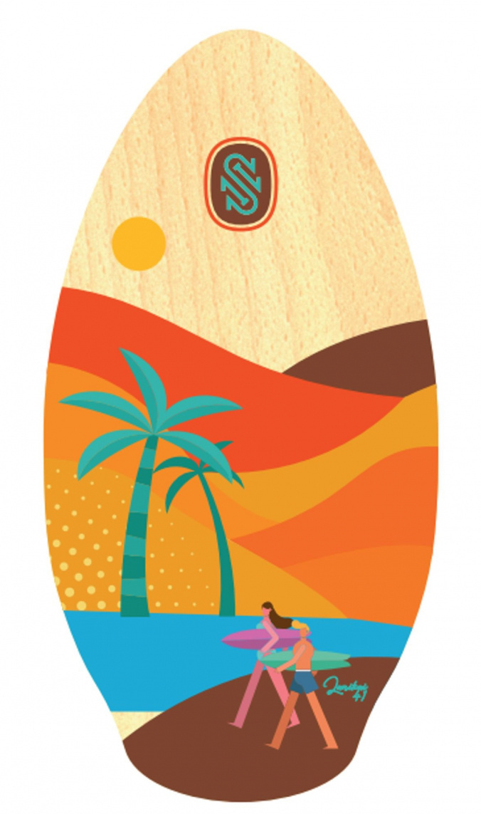 Skimboard SkimOne 41 105cm Lanikai Red Orange