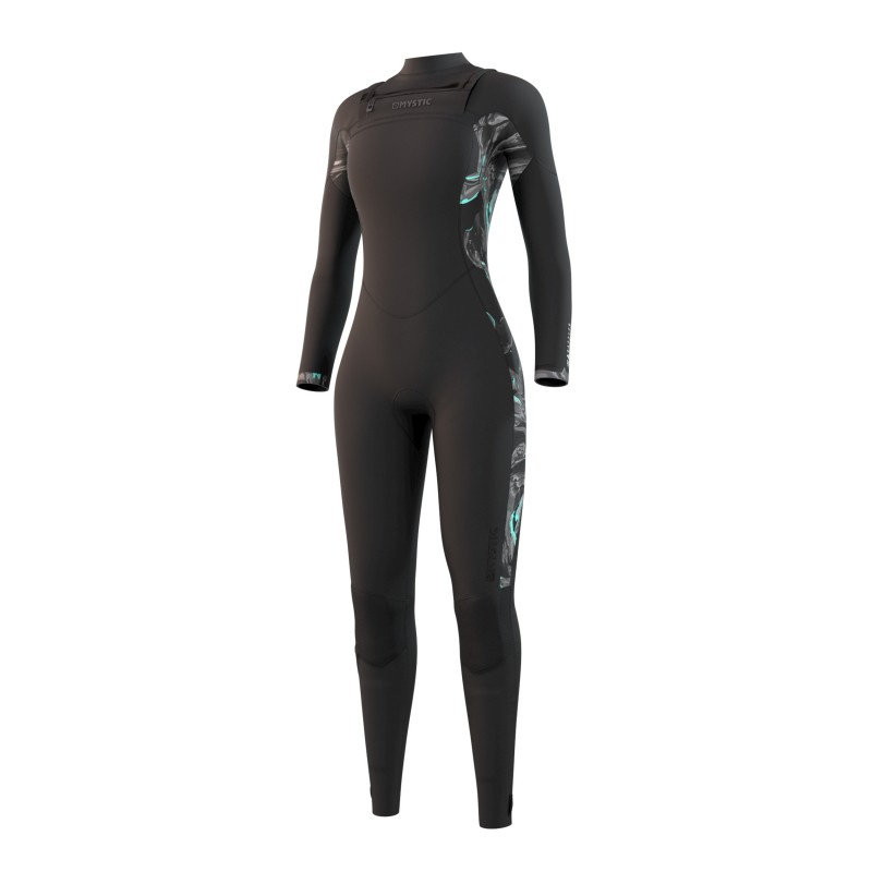 Mystic Dazzled Fullsuit 5/3mm Double Fzip Women Black (utgående), endast XL kvar