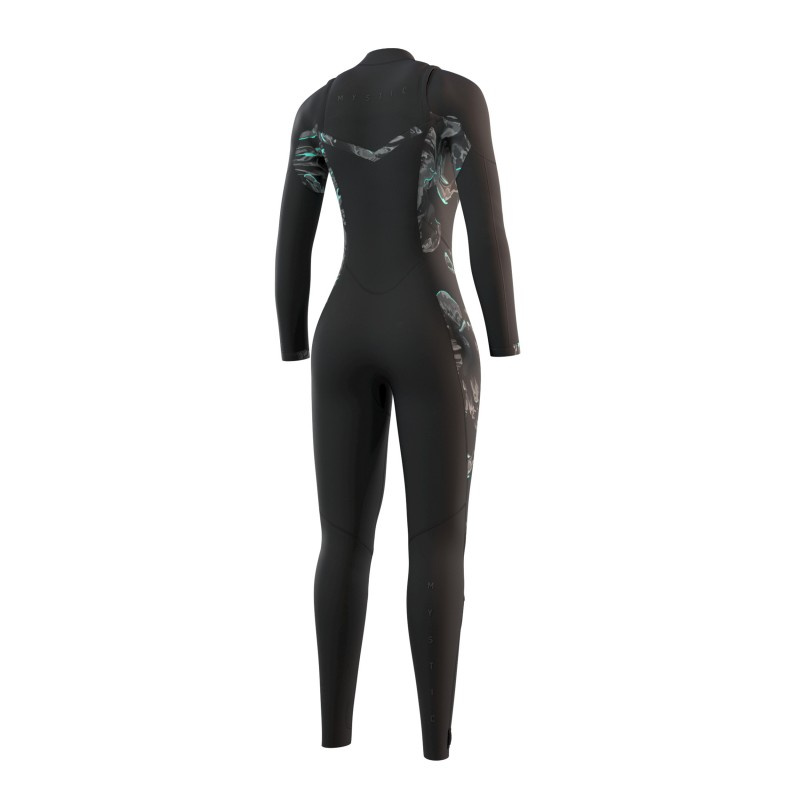 Mystic Dazzled Fullsuit 5/3mm Double Fzip Women Black (utgående), endast XL kvar