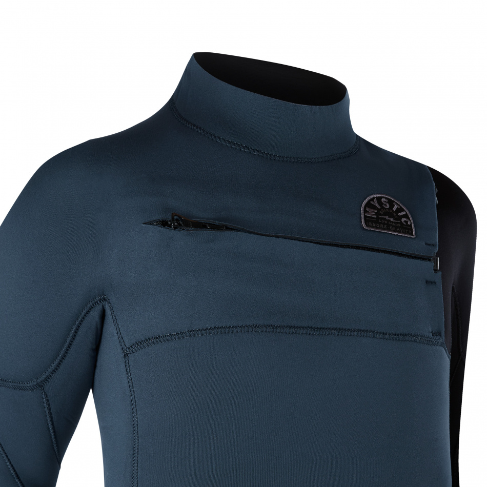 Mystic Marshall Fullsuit 5/3mm Fzip Junior Night Blue 2022