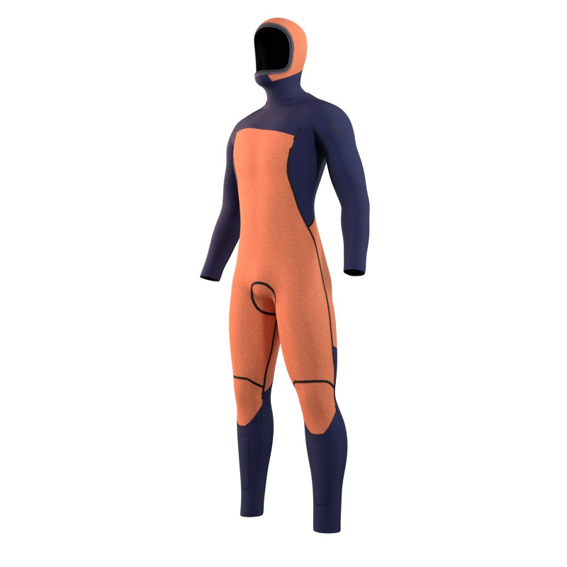 Våtdräkt Herr 5/3 Mystic Marshall Hooded Fzip Black