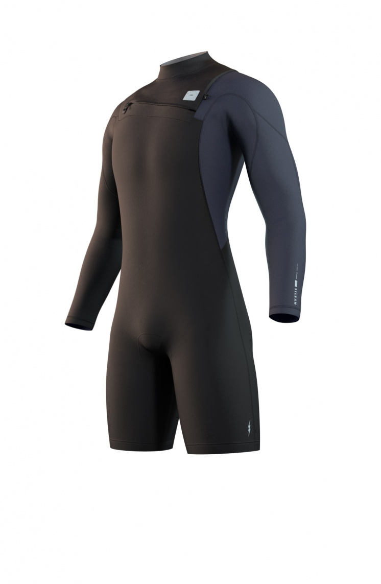Våtdräkt Herr 3/2 Mystic Marshall Longarm Shorty Fzip Black