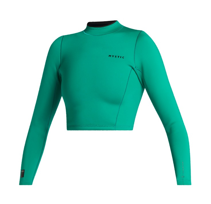 Mystic Lunar L/S Crop Top Neoprene 2mm Women Green