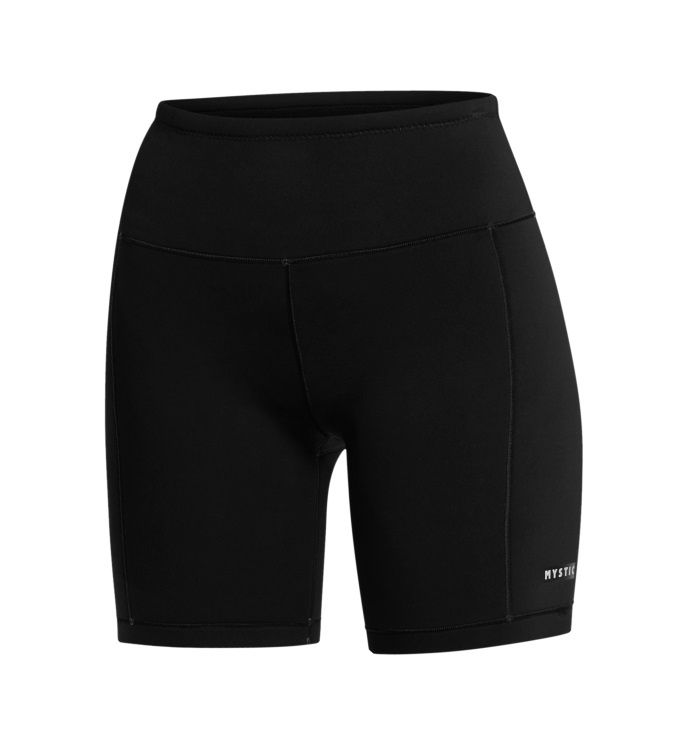 Mystic Lunar Neoprene Biker Shorts Women Black