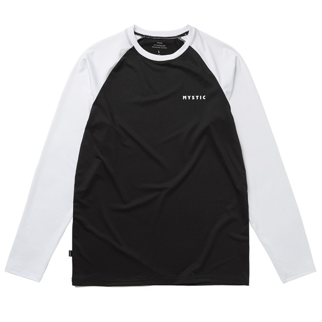 Mystic Bolt L/S Quickdry Black/White