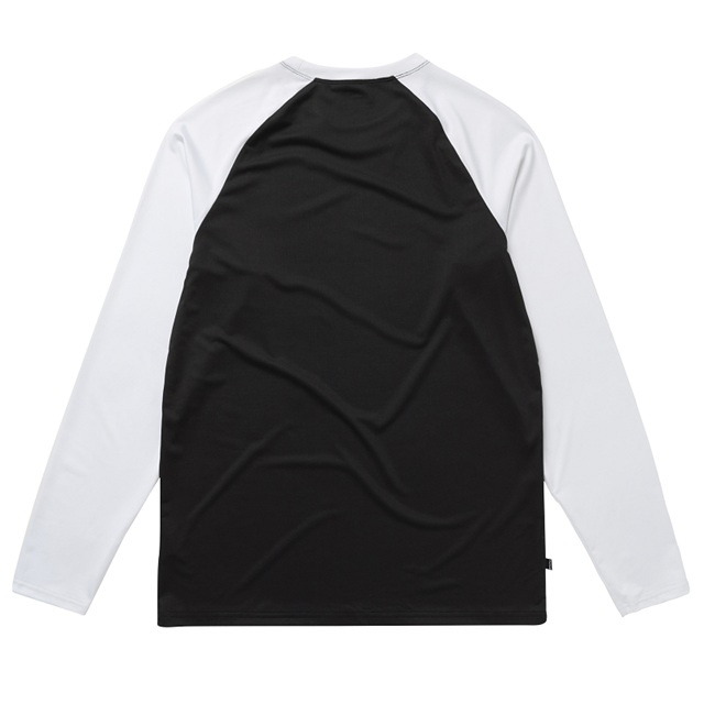 Mystic Bolt L/S Quickdry Black/White