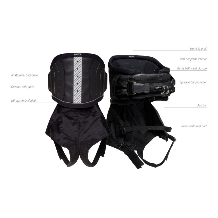 Mystic Star Hybrid Harness Kids Navy/Lime