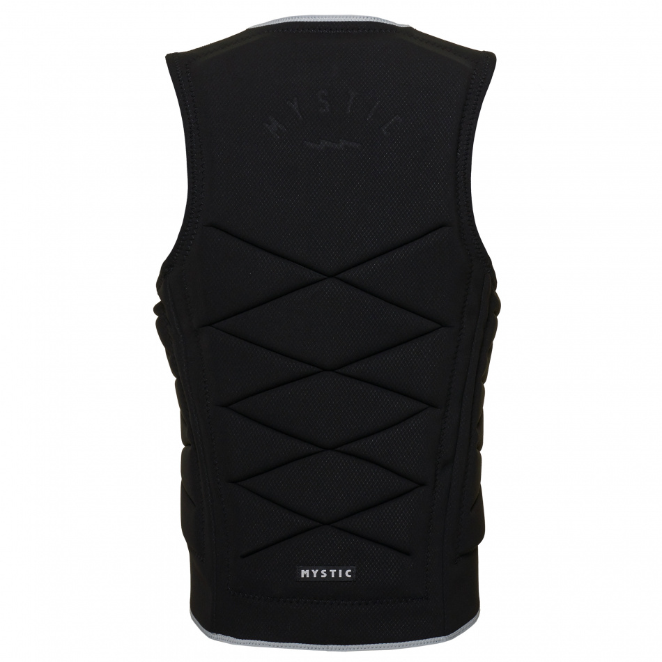 Mystic Outlaw Impact Vest Fzip Wake Black