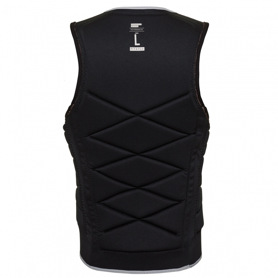 Mystic Outlaw Impact Vest Fzip Wake Black